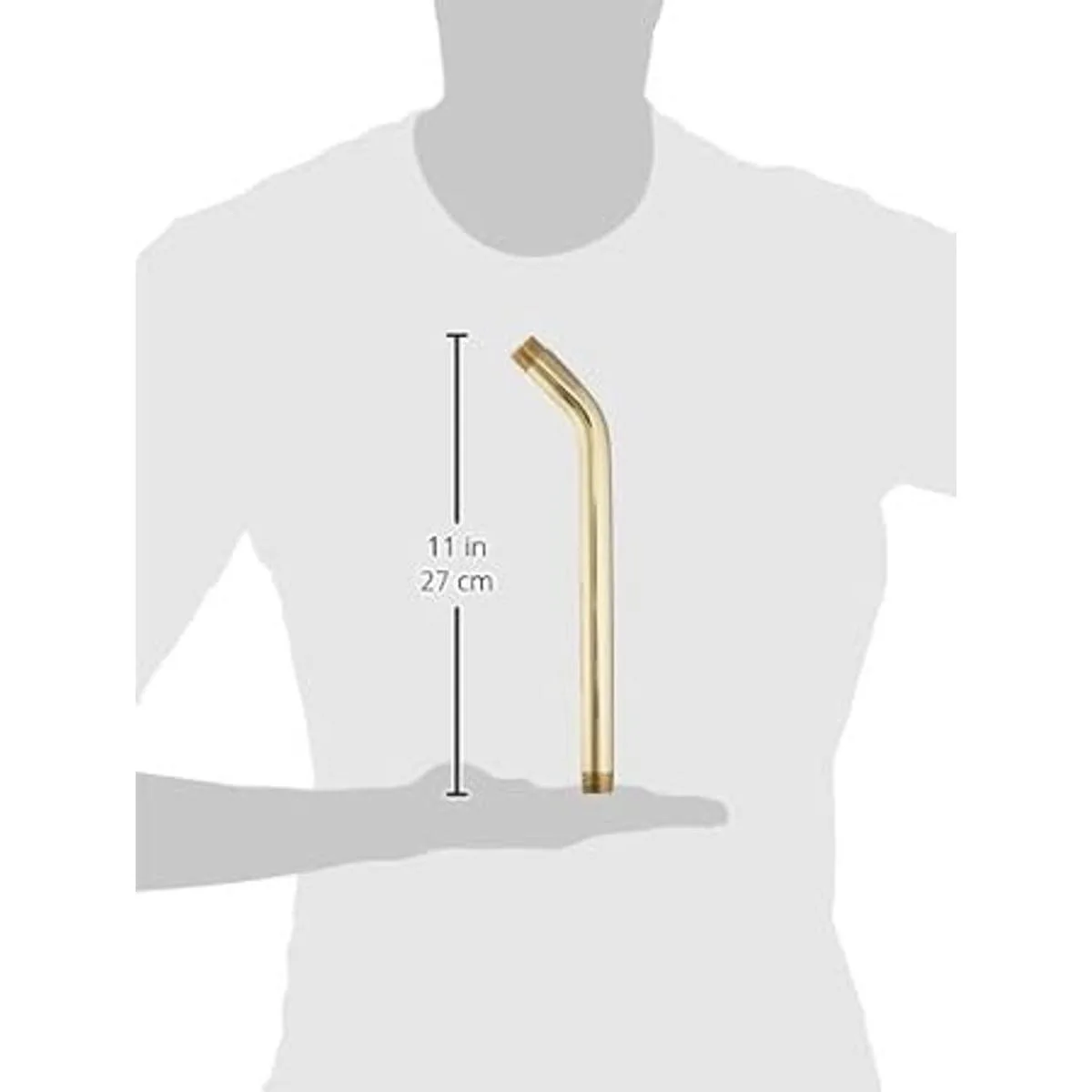 Westbrass Brazo de ducha IPS de 0.5 in x 10.0 in latón_4