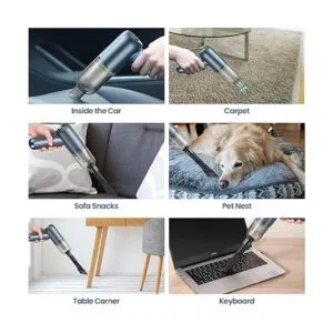 Aspiradora de mano para automóvil con succión de 6000 Pa_4