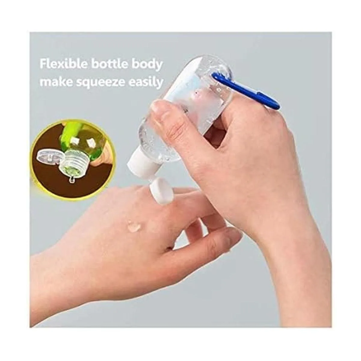 Spmimi Paquete de 30 botellas de plástico transparente_2