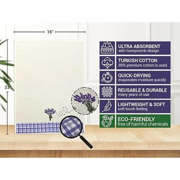 Lavien Home Toallas de cocina para cocina bordado de_4