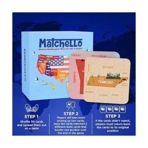 Matchello Juego de memoria a juego Aprende geografía para_5