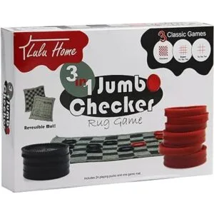 Lulu Home Jumbo Checkers juego de mesa de juego gigante 3_6