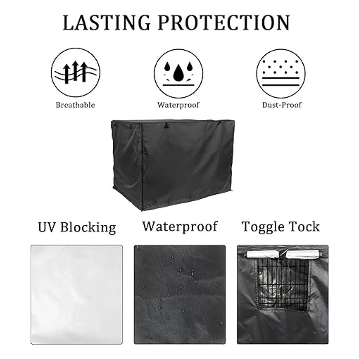 Medibot Funda para jaula para perro doble puerta_2