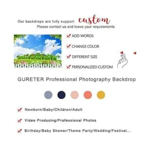 GESEN Fondo de muelles de 59.1 x 4.9 ft diseño de nubes_6