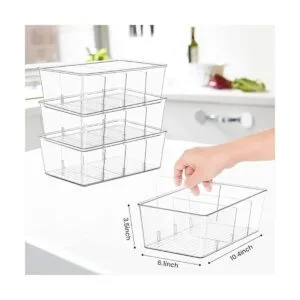 Wilfox Organización de despensa paquete de 3 cubos_3