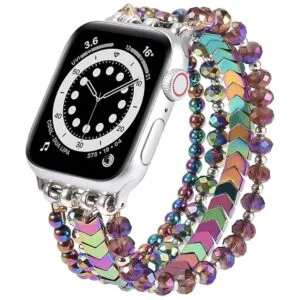 MOFREE Pulsera de cuentas compatible con Apple Watch Band_1