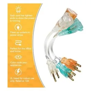 Coleman Cable 6991 163 3 unidades 8 pulgadas. Hogar_3