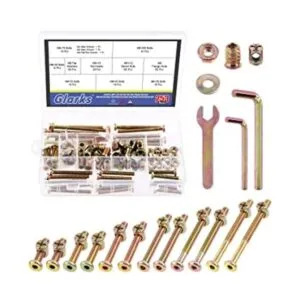 Glarks Kit de repuesto de tornillos de cuna M6 para cama_1