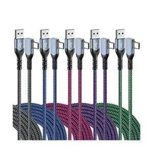 OKRAY Cable USB C de 10 pies paquete de 5 cables de_1