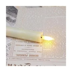 Mavandes Velas cónicas parpadeantes sin llama con dos_3