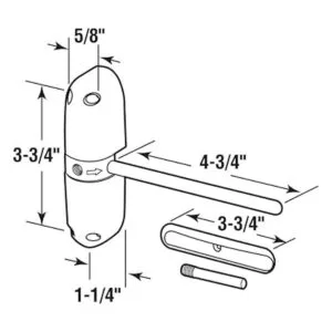 Resorte de seguridad para puerta marrón de PrimeLine_2