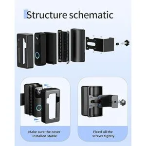 COOLWUFAN Soporte de timbre antirrobo con función de_6