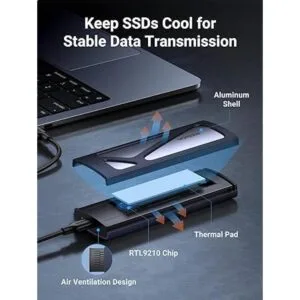 UGREEN Carcasa SSD M.2 NVMe sin herramientas carcasa SSD_5