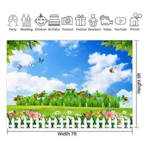 GESEN Fondo de muelles de 59.1 x 4.9 ft diseño de nubes_2