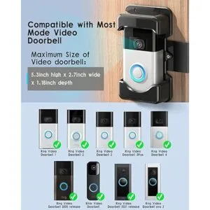 COOLWUFAN Soporte de timbre de video antirrobo soporte de_5