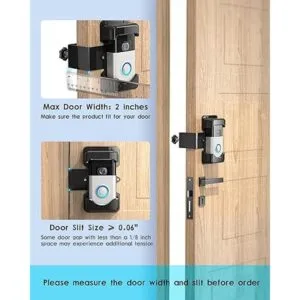 COOLWUFAN Soporte de timbre de video antirrobo soporte de_4