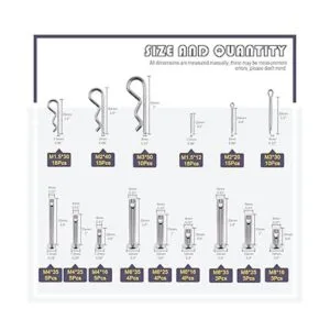 Swpeet 122 piezas de acero inoxidable 304 M4 M6 M8 con_2