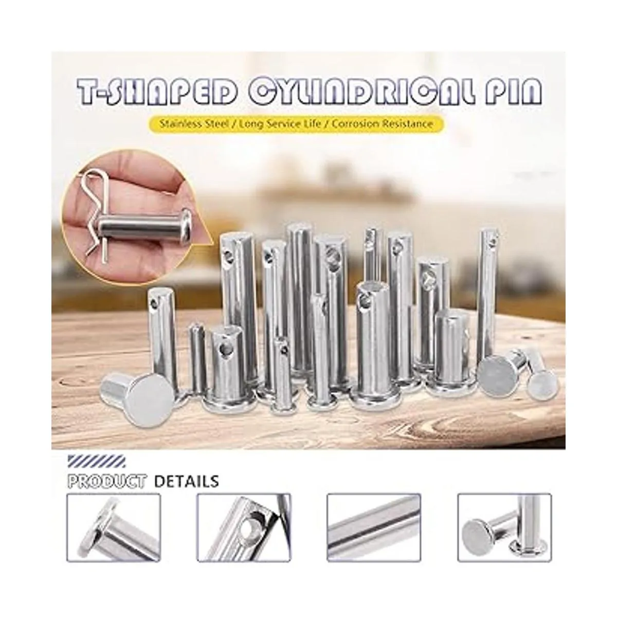 Swpeet 122 piezas de acero inoxidable 304 M4 M6 M8 con_4