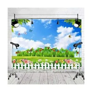 GESEN Fondo de muelles de 59.1 x 4.9 ft diseño de nubes_3