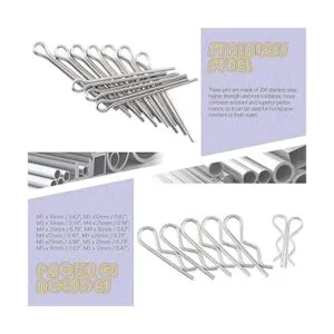 Swpeet 122 piezas de acero inoxidable 304 M4 M6 M8 con_3