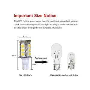 Makergroup Bombillas LED T5 T10 con base de cuña de alto_4