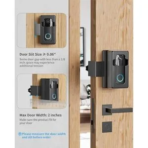 COOLWUFAN Soporte de timbre antirrobo con función de_3