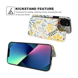 HAOPINSH Funda para iPhone 13 con soporte para tarjetas_5