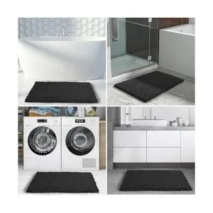 Yimobra Juego de alfombras de baño de 2 piezas tapete de_6