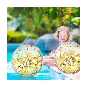 10 bolas inflables de playa con purpurina para piscina_5