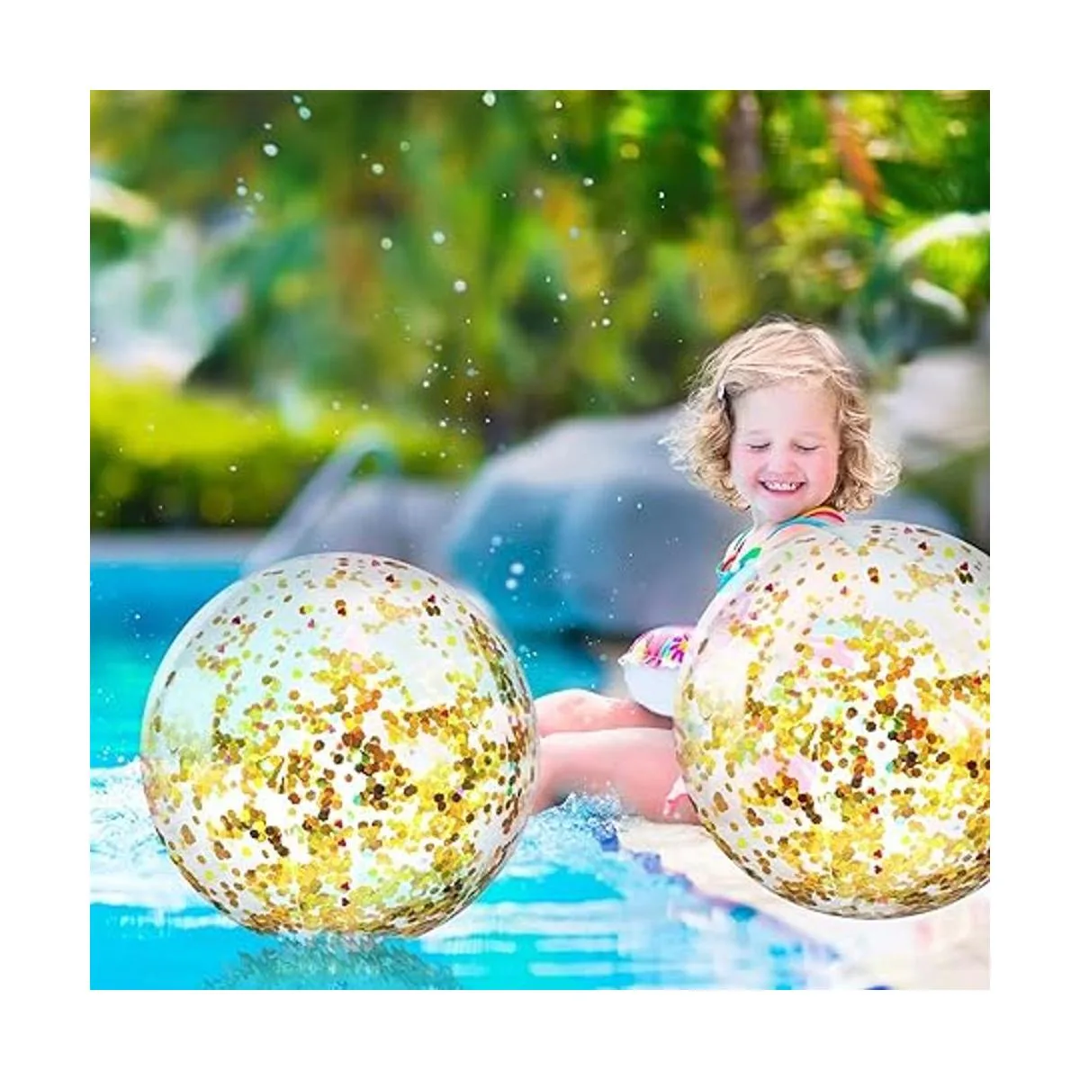 10 bolas inflables de playa con purpurina para piscina_5