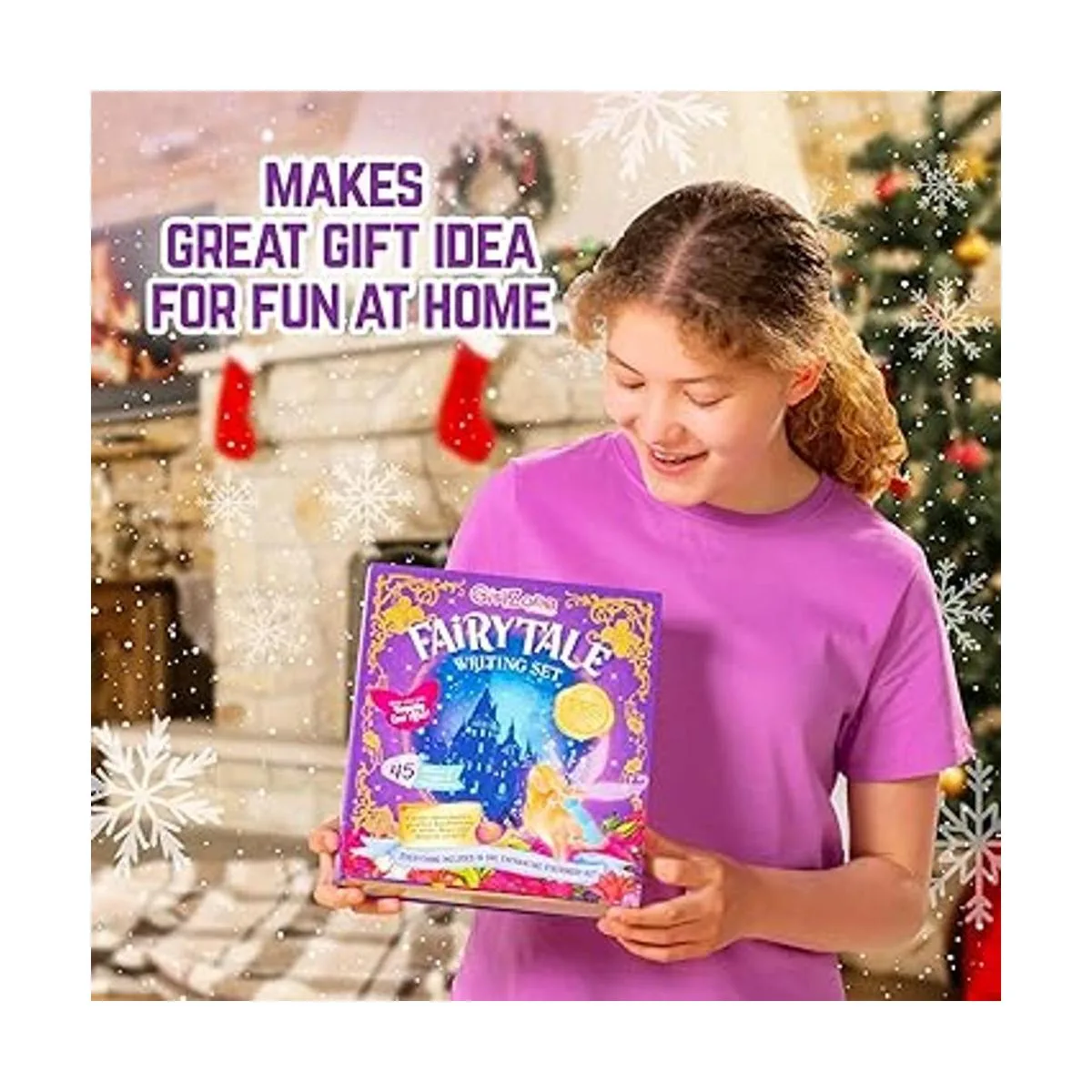 GirlZone Juego de escritura de cuento de hadas kit de_2