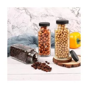 HINGWAH Botellas de vidrio de 8.5 onzas juego de 12_6