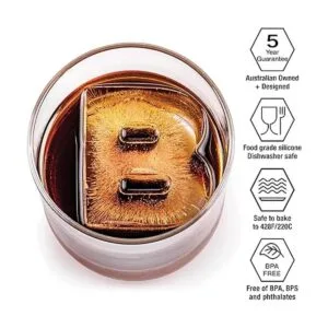 DRINKSPLINKS Moldes de silicona para hielo en forma de B_2