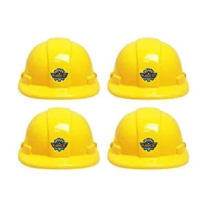 Toyvian 4 sombreros de construcción amarillos para niños_1