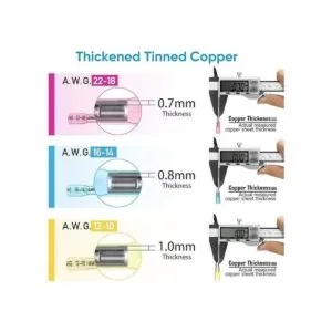 TICONN Kit de 200 conectores termorretráctiles terminales_5