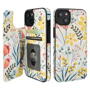 HAOPINSH Funda tipo cartera para iPhone 14 con soporte_1