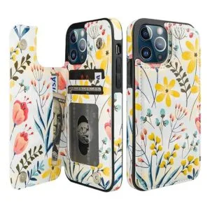 HAOPINSH Funda tipo cartera para iPhone 1212 Pro con_1