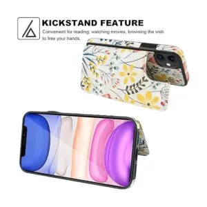 HAOPINSH Funda tipo cartera para iPhone 11 con soporte_5