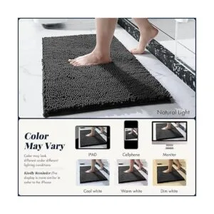 Yimobra Juego de alfombras de baño de 2 piezas tapete de_2