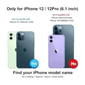 HAOPINSH Funda tipo cartera para iPhone 1212 Pro con_2