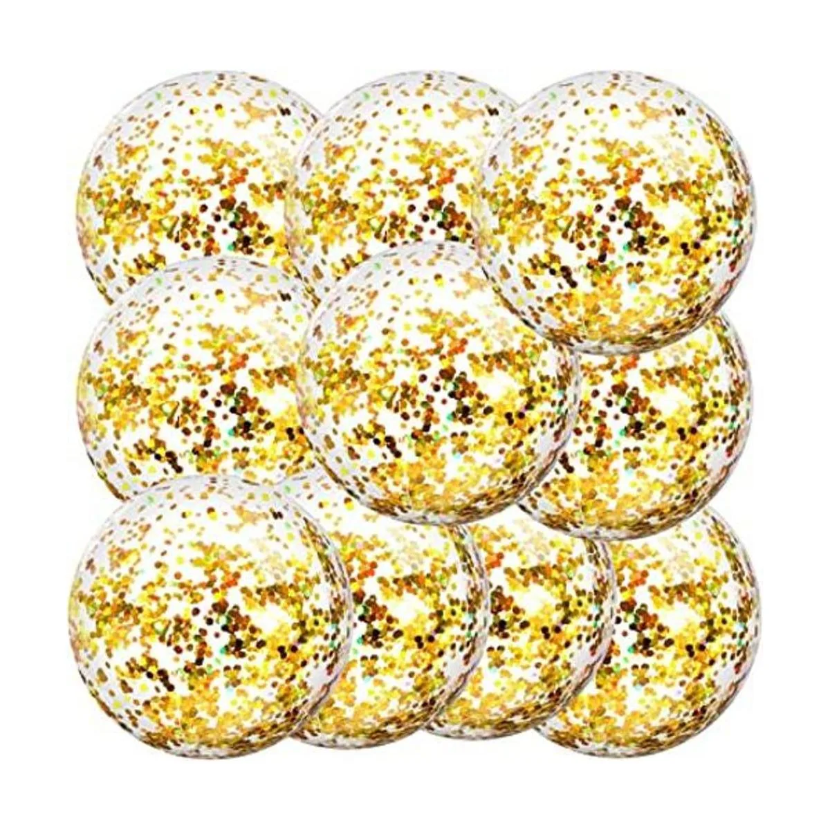 10 bolas inflables de playa con purpurina para piscina_1