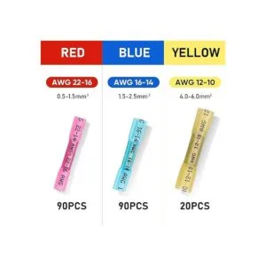 TICONN Kit de 200 conectores termorretráctiles terminales_4