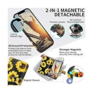 CASEOWL Compatible con iPhone 13 Pro Carcasas billetera_5