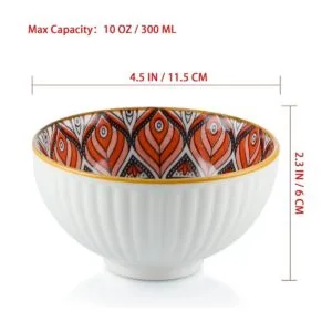 Sanbege Tazones de cerámica para arroz de 10 onzas juego_2