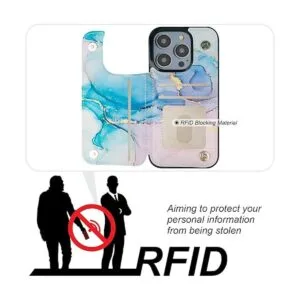HAOPINSH Funda tipo cartera para iPhone 14 Pro con soporte_4