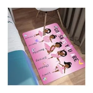 Alfombras afroamericanas de niña negra para dormitorio_5