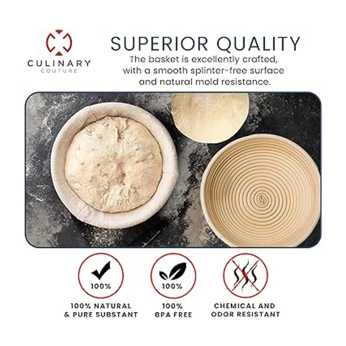 Culinary Couture Juego de cestas a prueba de prueba_4