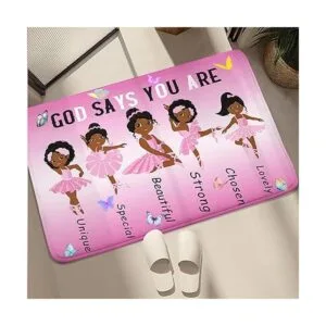 Alfombras afroamericanas de niña negra para dormitorio_6