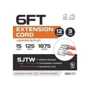 Cable de extensión iluminado para exteriores de 6 pies_2