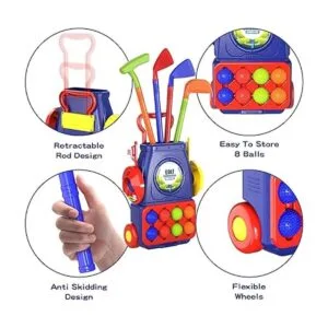QDRAGON Kids Golf Clubs 35 24 Toddler Golf Set with 8_2